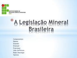 a legislação mineral brasileira (2)