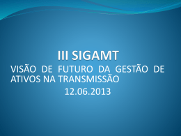 Josias Ara&uacute;jo - III SIGAMT