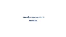 revisão unicamp 2015 redação