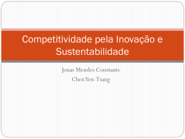Competitividade pela Inovação e Sustentabilidade - IIC