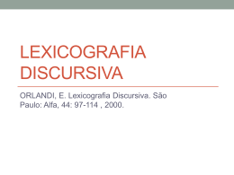 Lexicografia Discursiva