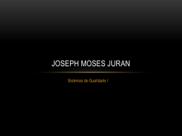 Joseph moses juran