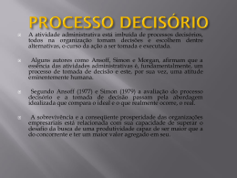 histórico processo decisório - CRA-MA