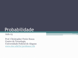 Probabilidade - Universidade Federal de Alagoas