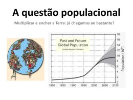 A questão populacional