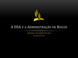 Congresso ARM Chile DSA e administração de riscos