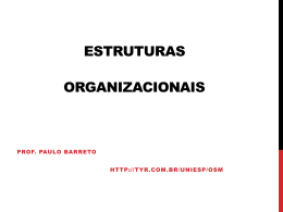 Estruturas organizacionais