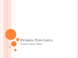 Python: Tipo Lista