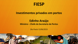 fiesp - Secretaria de Portos