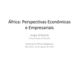 África: Perspectivas Econômicas e Empresariais