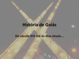 História de Goiás