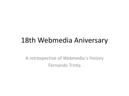 18th Webmedia Aniversary