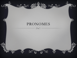 Pronomes - WebLiessin