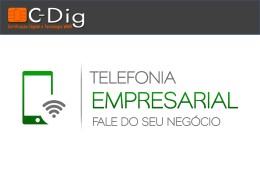 Apresenta&ccedil;&atilde;o Telefonia - C-DIG Certificado Digital & Tecnologia WEB