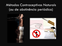 Métodos Contraceptivos Naturais