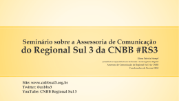 Assessoria de Comunicação do Regional Sul 3 da CNBB