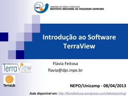 Introdu&ccedil;&atilde;o ao TerraView