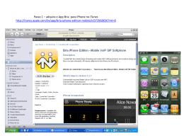 Passo 1 * adquira o App Bria para iPhone no iTunes http://itunes