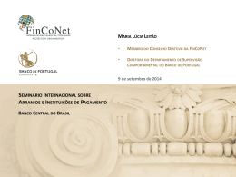 FinCoNet (PPTX - 7136KB) - Banco Central do Brasil