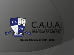 Presta&ccedil;&atilde;o de Contas C.A.U.A - Centro Acad&ecirc;mico Ubaldino do Amaral