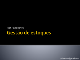 gestao de estoques
