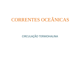 Aula 5_1 CORRENTES OCEÂNICAS TERMOHALINA
