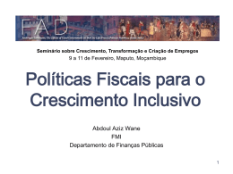 Pol&iacute;ticas de despesas para o crescimento inclusivo