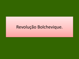 8º ano Revolução Bolchevique