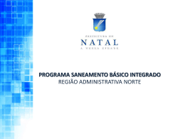 PROGRAMA MELHORIA DE BAIRROS NOSSA SENHORA DA