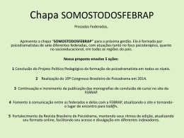 Chapa SOMOSTODOSFEBRAP - Federação Brasileira de Psicodrama