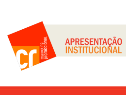 Apresenta&ccedil;&atilde;o do PowerPoint - CR Marketing Promocional Ltda