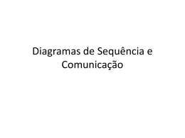 Diagramas de Sequ&ecirc;ncia e Comunica&ccedil;&atilde;o