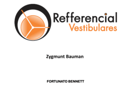 Zygmunt Bauman - Refferencial Cursos