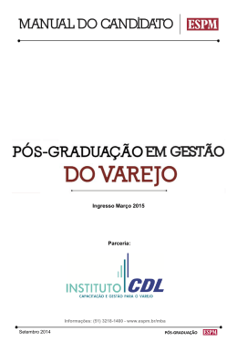 Pós-Graduação em Gestão do Varejo