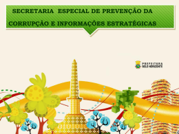 Estrat&eacute;gia do Munic&iacute;pio Belo Horizonte Combate a Corrup&ccedil;&atilde;o