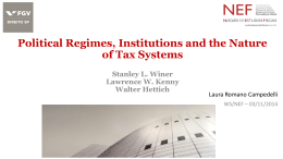 Political Regimes, Institutions and the Nature of Tax Systems