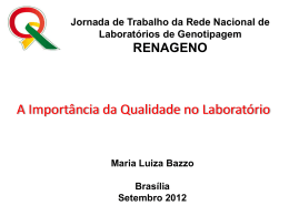 Maria Luiza Bazzo - Jornada Genotipagem 27-09