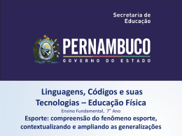 Esporte Compreens&atilde;o do fen&ocirc;meno esporte, contextualizando e