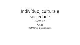 Aula 05 Indivíduo, cultura e sociedade 02
