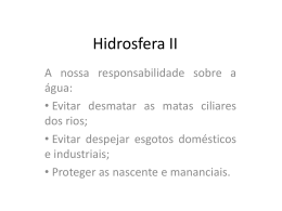 Hidrosfera II