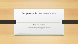 Programas de inmersion duales Dual Language Programs