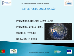 STC5 Hélder Alvalade Trabalho sobre Satélites