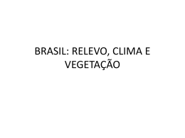 vegetação, clima e relevo brasileiro