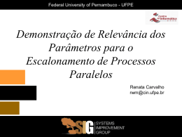 Demonstra&ccedil;&atilde;o de Relev&acirc;ncia dos Par&acirc;metros para o