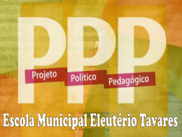 Slide 1 - Blog – Escola Municipal Eleutério Tavares