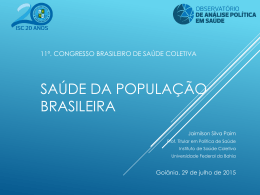 + Confira a apresenta&ccedil;&atilde;o de Jairnilson Paim