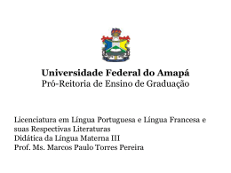 DLM III.power point 1 - Universidade Federal do Amapá