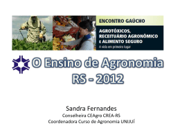 Eng. Agr. Sandra B. Fernandes - Chefe do Dep. Estudos - Crea-RS