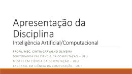 Distribuição de Notas - Profa. Cintia Oliveira