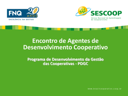 Apresenta&ccedil;&atilde;o &ndash; Diva e Breno - Sistema OCB/SESCOOP-RO